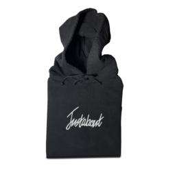 JUSTABOUT SCRIPT HOODIE