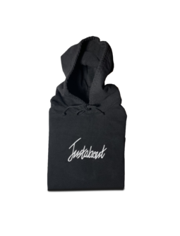 JUSTABOUT SCRIPT HOODIE